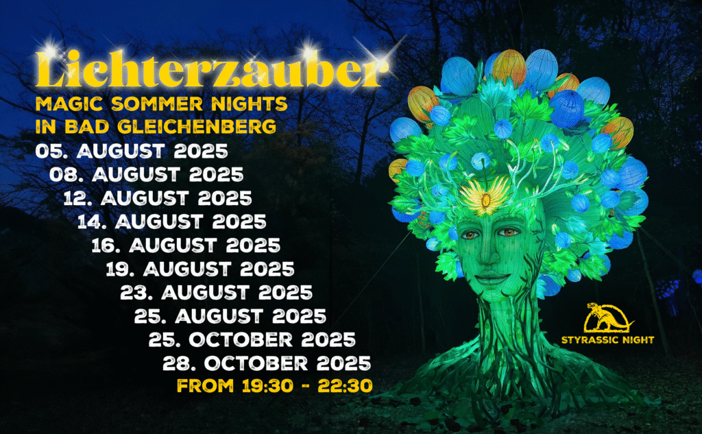 Picture from the summer excursion to the Styrassic Night Magic of Lights in Bad Gleichenberg